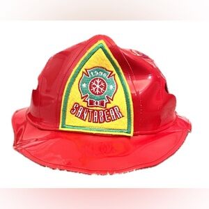 Authentic 1996 Dayton Hudson Santa Bear Fire Fighter Hat